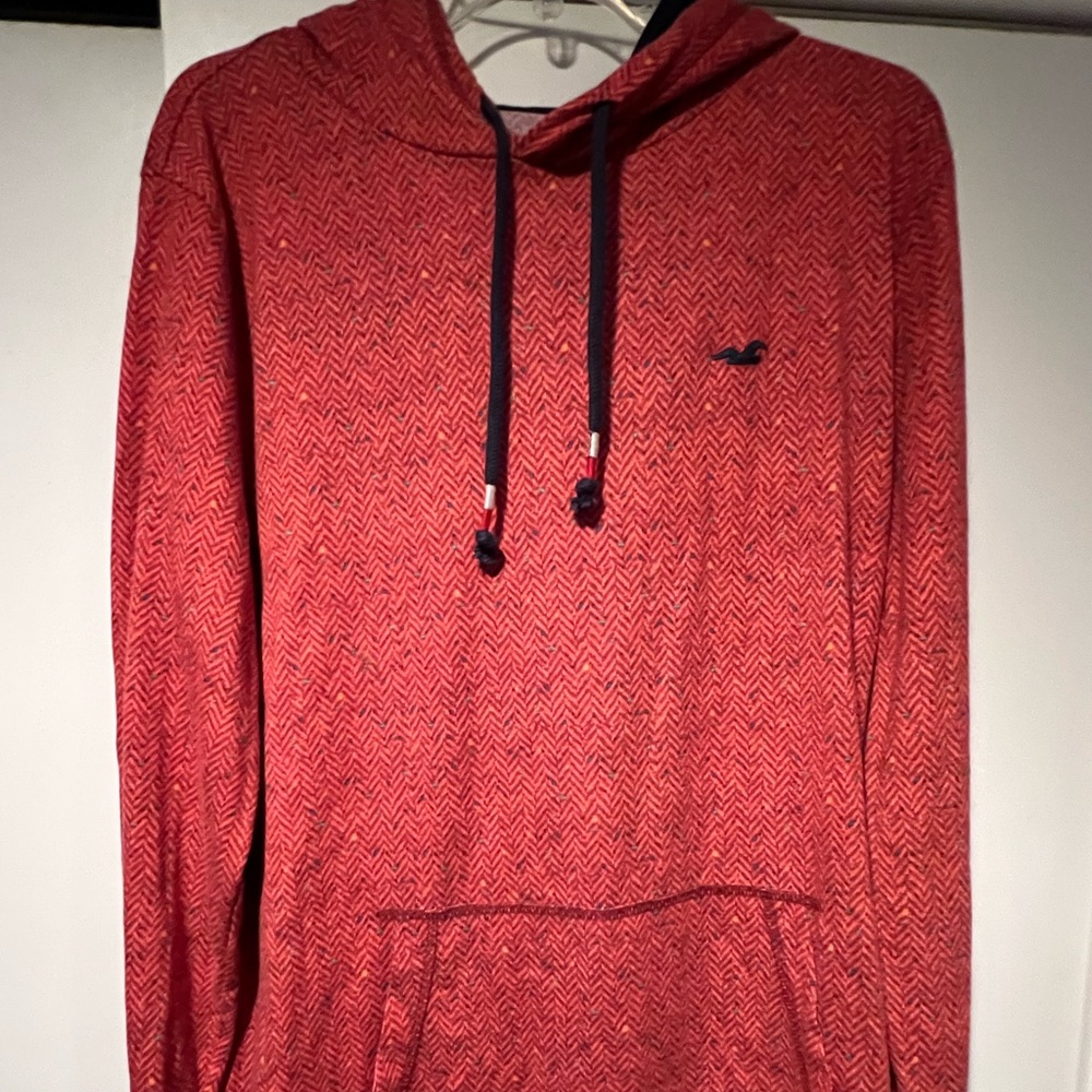 Hollister Orange Speckled Hoodie